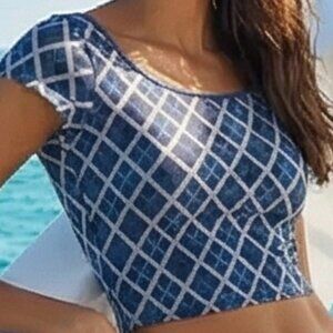 NWT ANTHROPOLOGIE LyreBird Seamless Baby Tee S/M